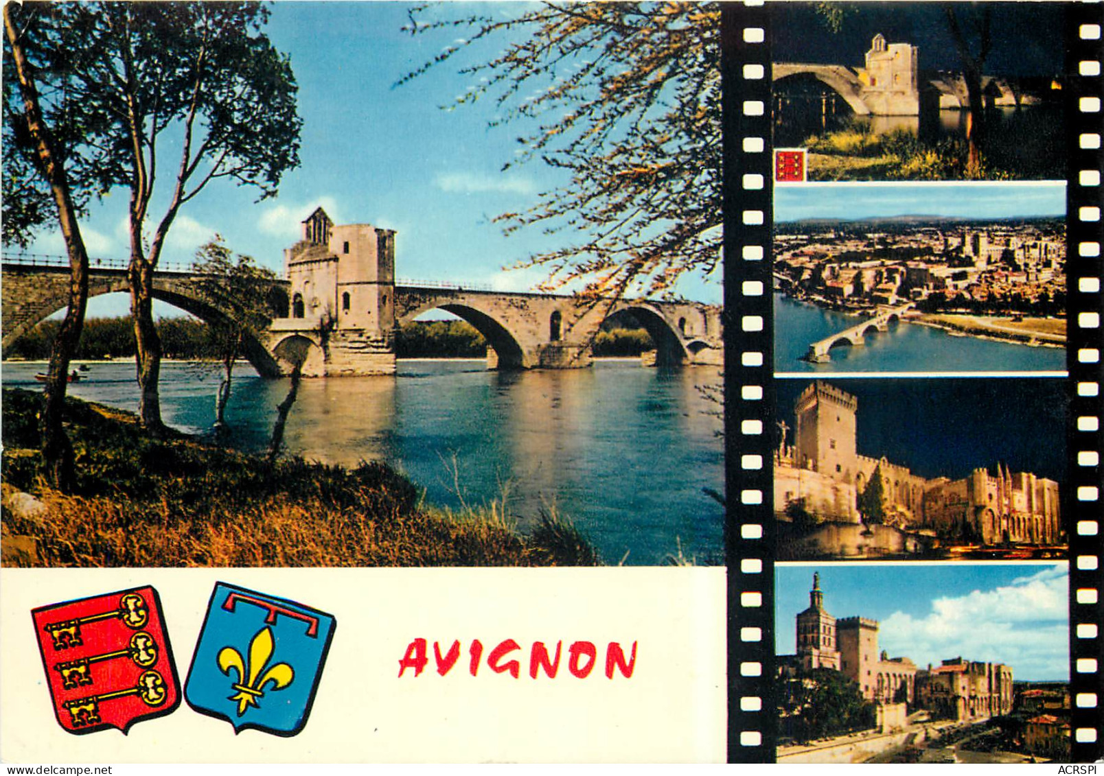 AVIGNON Le Pont St Benezet Et Le Palais Des Papes 21(scan Recto-verso) ME2632 - Avignon