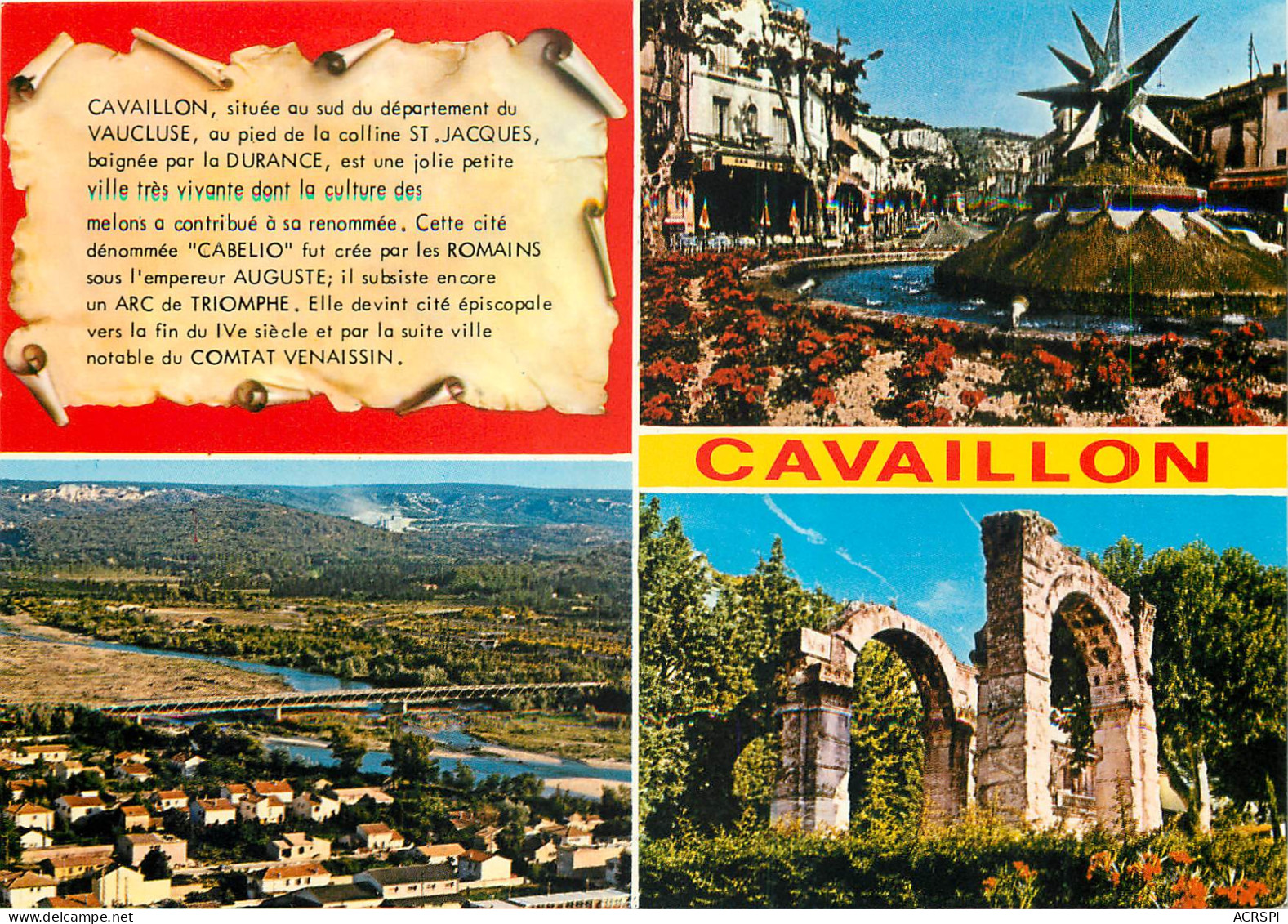 CAVAILLON Souvenir 20(scan Recto Verso ) ME2633 - Cavaillon