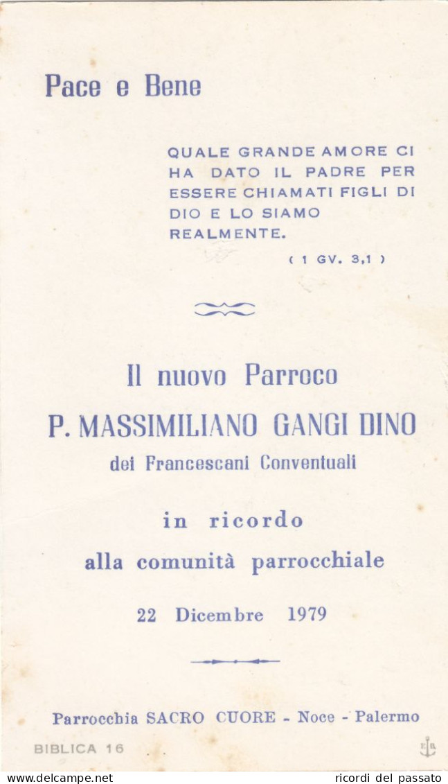 Santino Ricordo Comunita' Parrocchiale - Palermo 1979 - Imágenes Religiosas