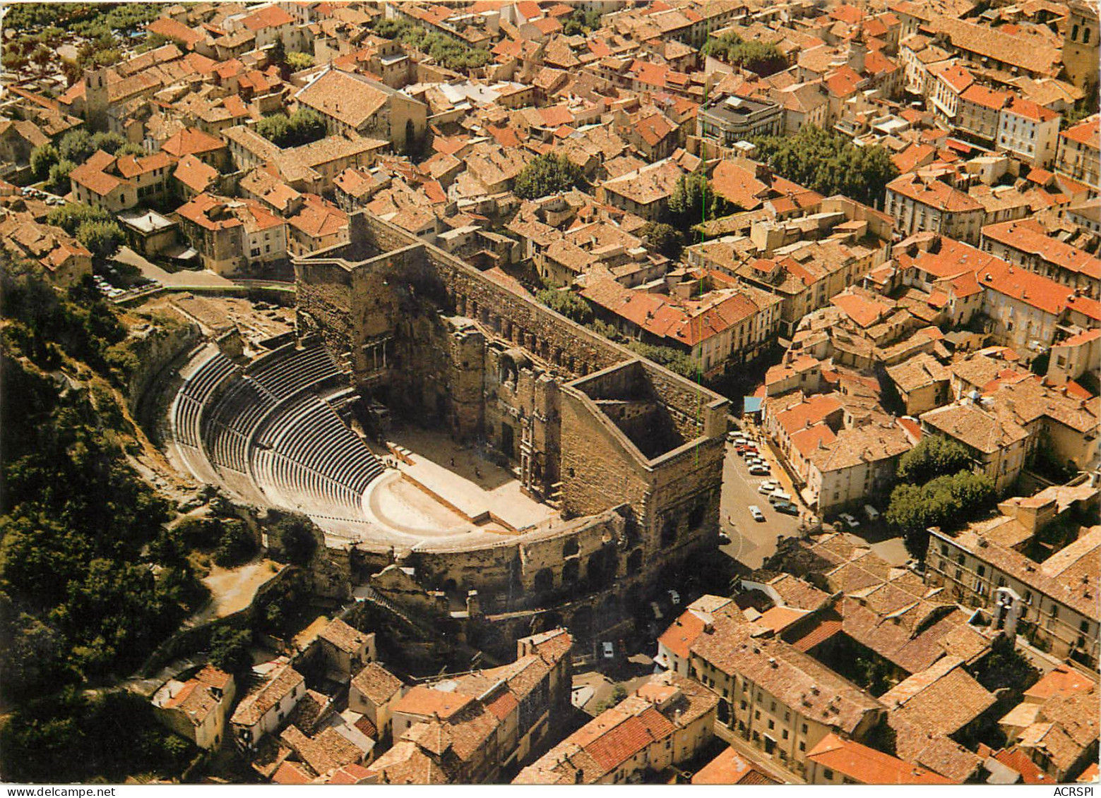 ORANGE En Avion Au Dessus Du Theatre Antique 14(scan Recto-verso) ME2635 - Orange