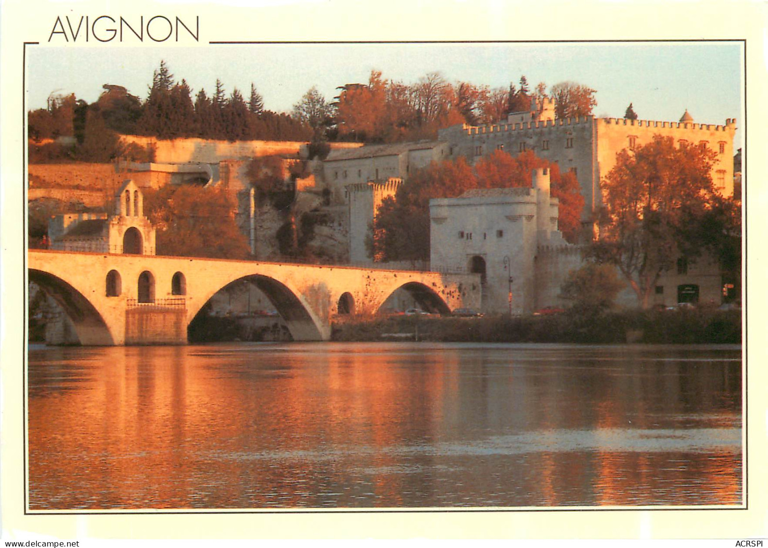 AVIGNON Coucher De Soleil Sur La Cite Des Papes 24(scan Recto-verso) ME2635 - Avignon