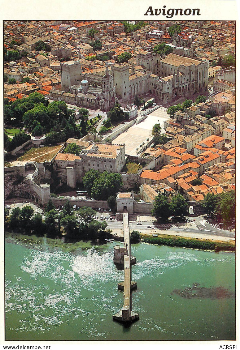 AVIGNON Le Pont St Benezet Et Le Palais Des Papes 28(scan Recto-verso) ME2635 - Avignon