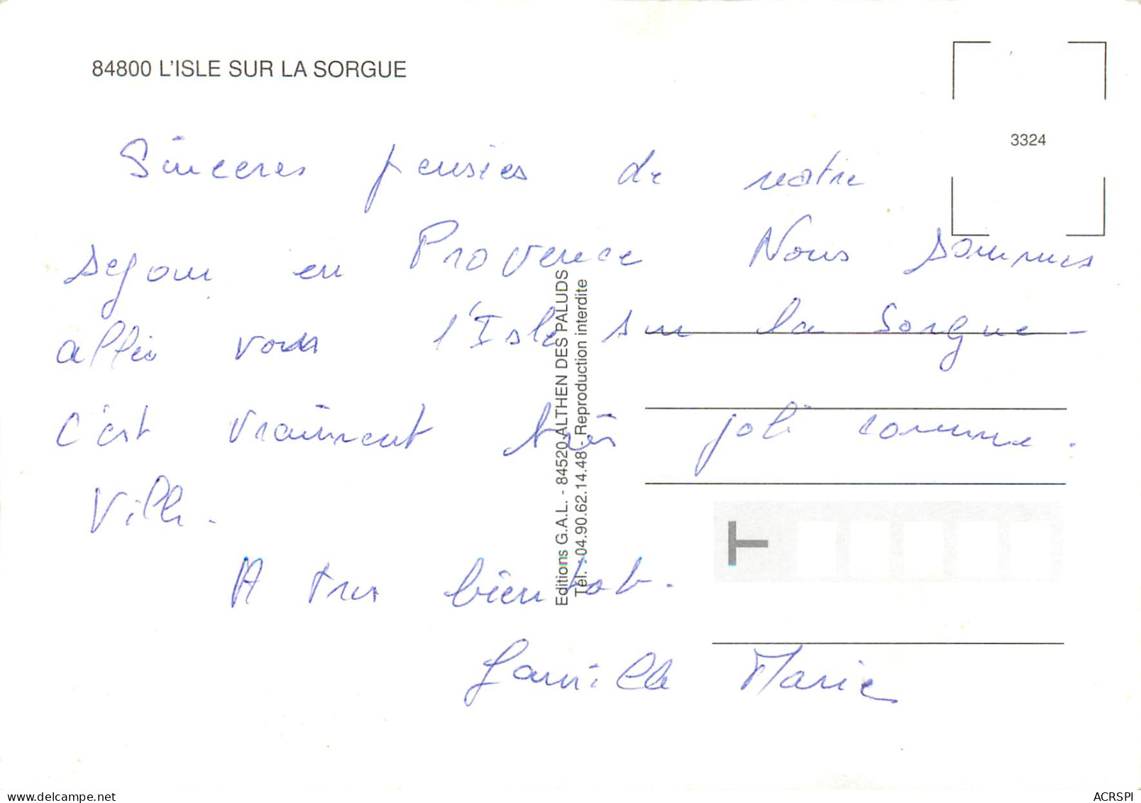 L ISLE SUR LA SORGUE 8(scan Recto-verso) ME2636 - L'Isle Sur Sorgue