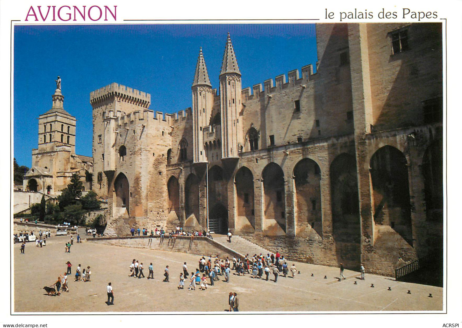 AVIGNON Place Du Palais Des Papes 10(scan Recto-verso) ME2636 - Avignon