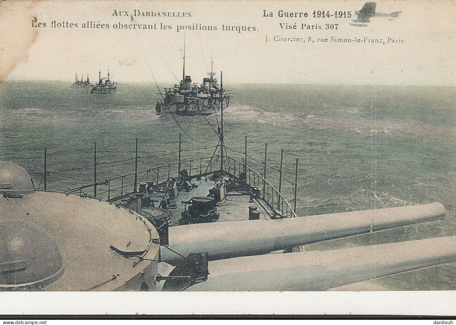 MILITARIA - Aux Dardanelles   Les Flottes Alliées Observant Les Positions Turques - Otros & Sin Clasificación