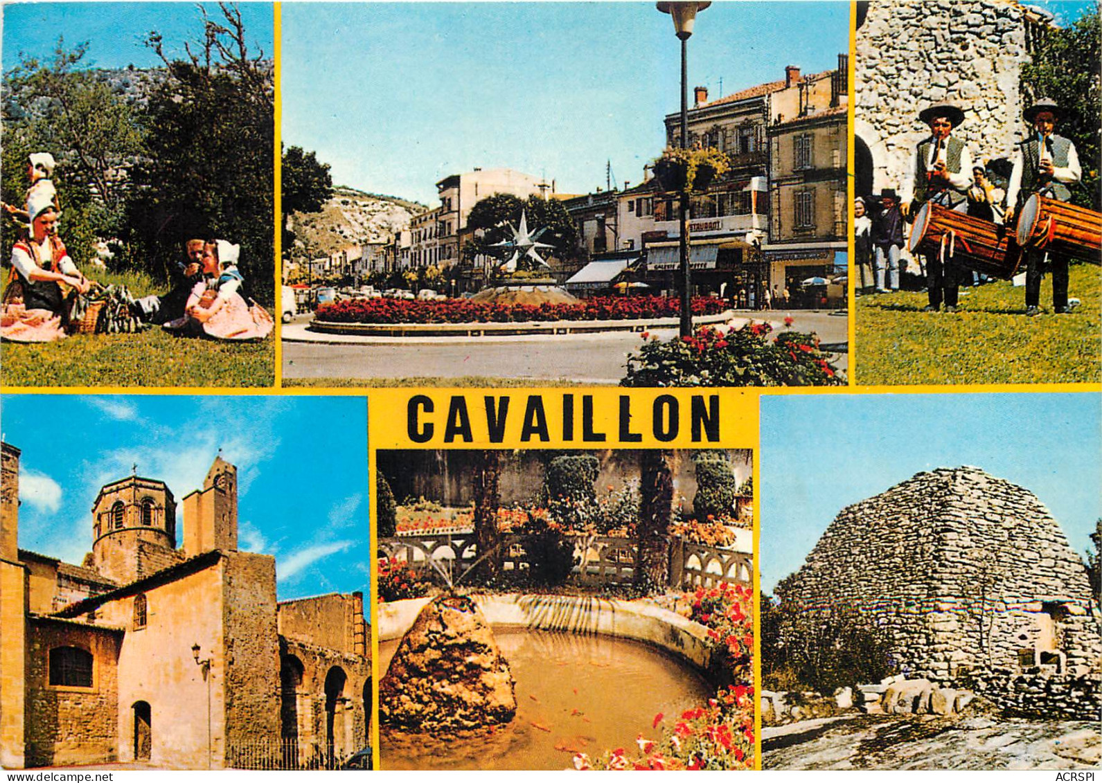 CAVAILLON Folklore Le Rond Point Tambourinaires La Cathedrale 29(scan Recto-verso) ME2638 - Cavaillon