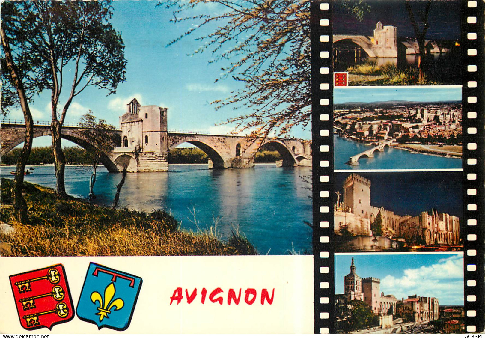 AVIGNON Le Pont St Benezet Et Le Palais Des Papes 14(scan Recto-verso) ME2639 - Avignon