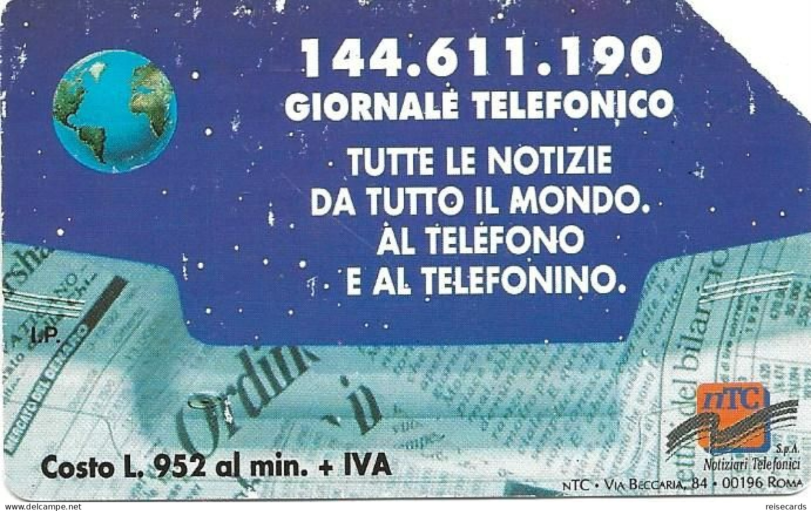 Italy: Telecom Italia - Giornale Telefonico - Públicas  Publicitarias