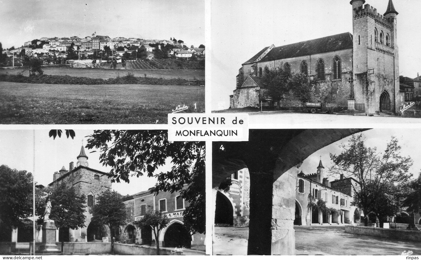 (47) MONFLANQUIN Souvenir De  (Lot Et Garonne) - Monflanquin