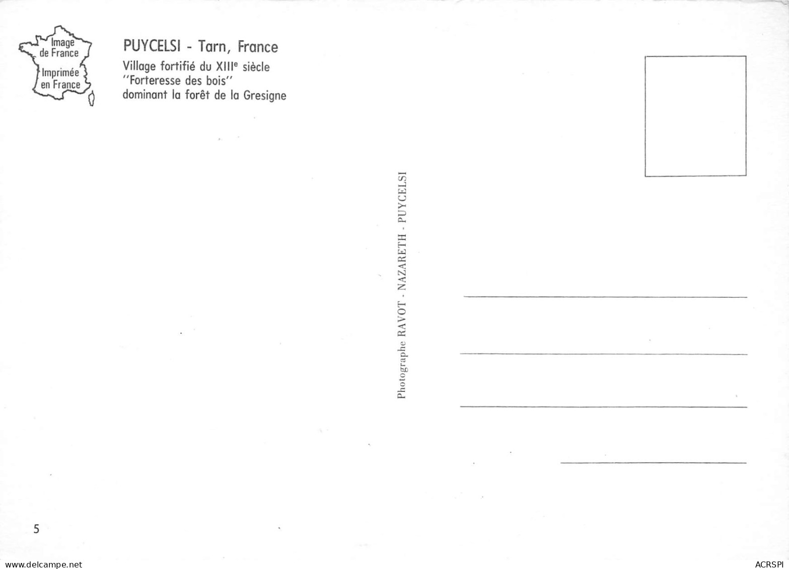 PUYCELSI  Forteresse Des Bois 81 TARN 6 (scan Recto Verso)ME2643BIS - Castelnau De Montmirail