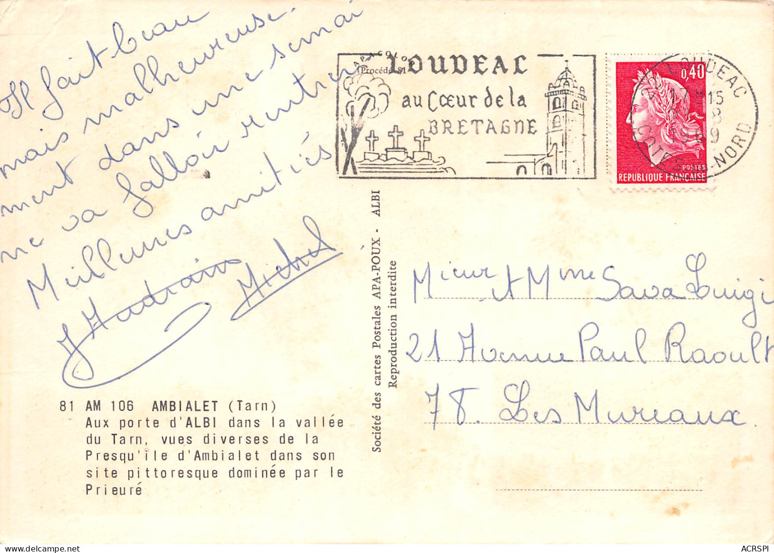 AMBIALET Souvenir   81 TARN  11 (scan Recto Verso)ME2643BIS - Albi