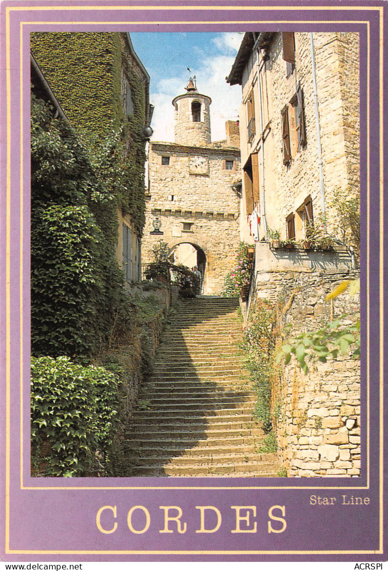 CORDES SUR CIEL  Village Cathare  Pater Noster L'escalier De La Bastide  16 (scan Recto Verso)ME2643TER - Cordes