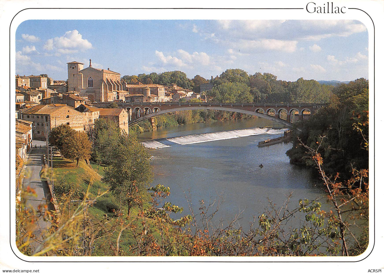 GAILLAC  Le Pont Sur Le Tarn Et L'église St Michel  1 (scan Recto Verso)ME2644BIS - Gaillac