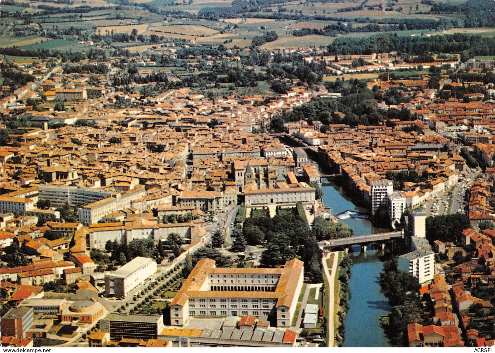 CASTRES  Vue Générale Aérienne  11 (scan Recto Verso)ME2644BIS - Castres