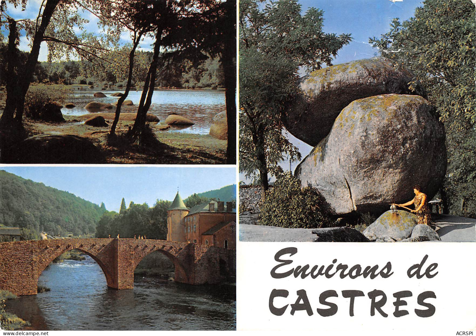 CASTRES  Le SIDOBRE  Lac Du Merle Pont De Brassac Et Rocher Tremblant   19 (scan Recto Verso)ME2644BIS - Castres