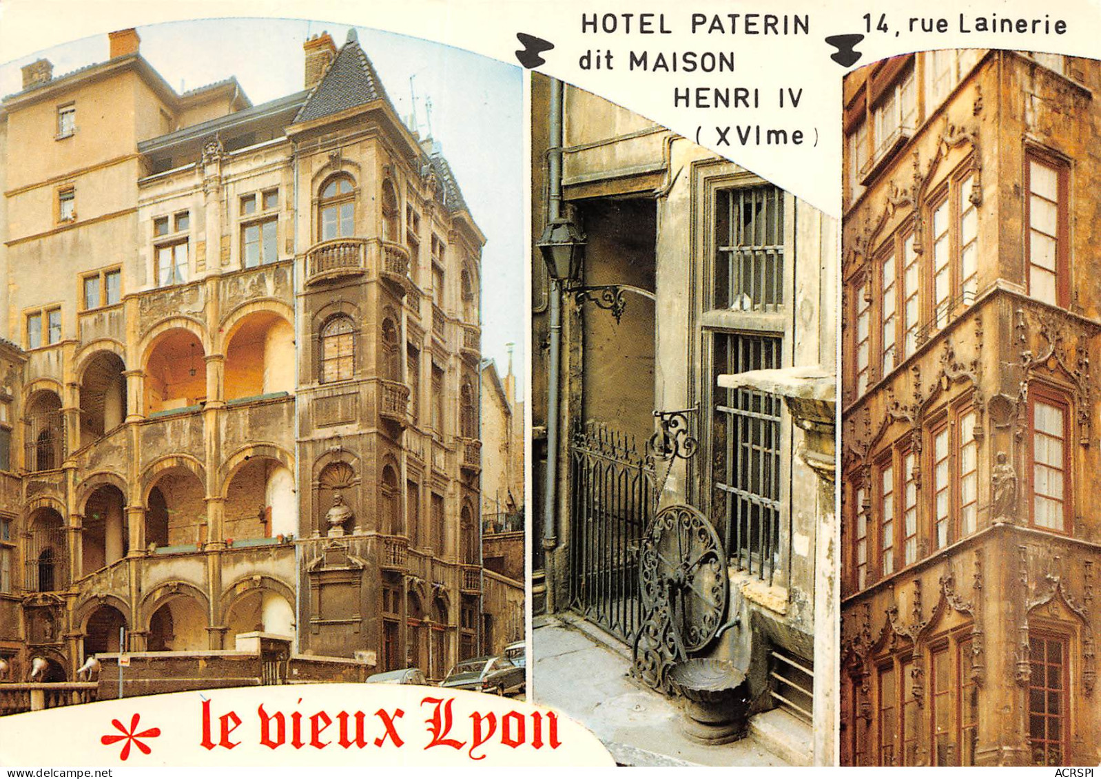 LYON Hotel PATERIN 14 Rue Lainerie 69005 Lyon 33 (scan Recto Verso)ME2644TER - Lyon 5