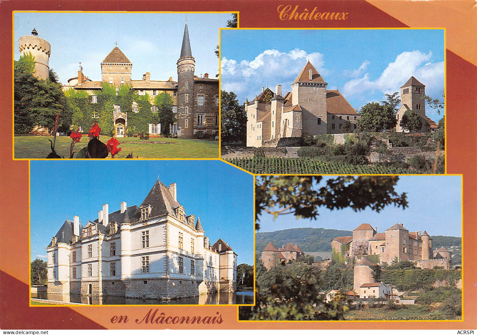MACON CLUNY  Les Chateaux Du Maconnais Et Clunissois  18 (scan Recto Verso)ME2645BIS - Cluny
