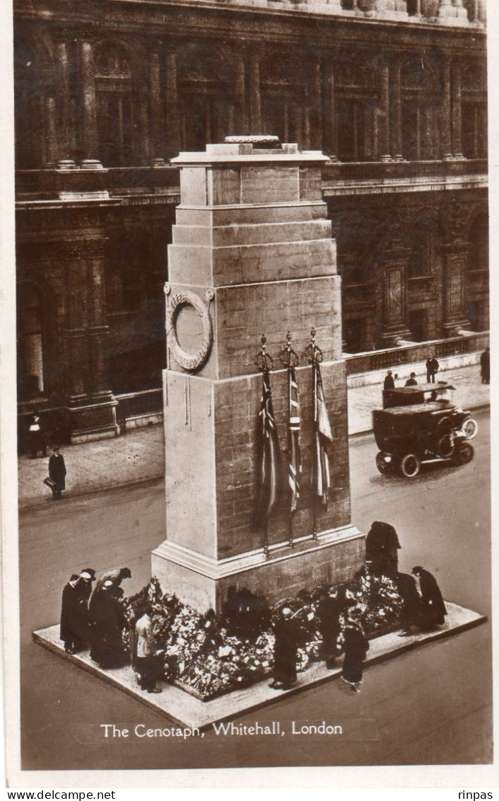 (Angleterre) LONDON LONDRES The Cenotaph  Whitehall  Car Auto Stamp Three Halfpence  1921 - Otros & Sin Clasificación