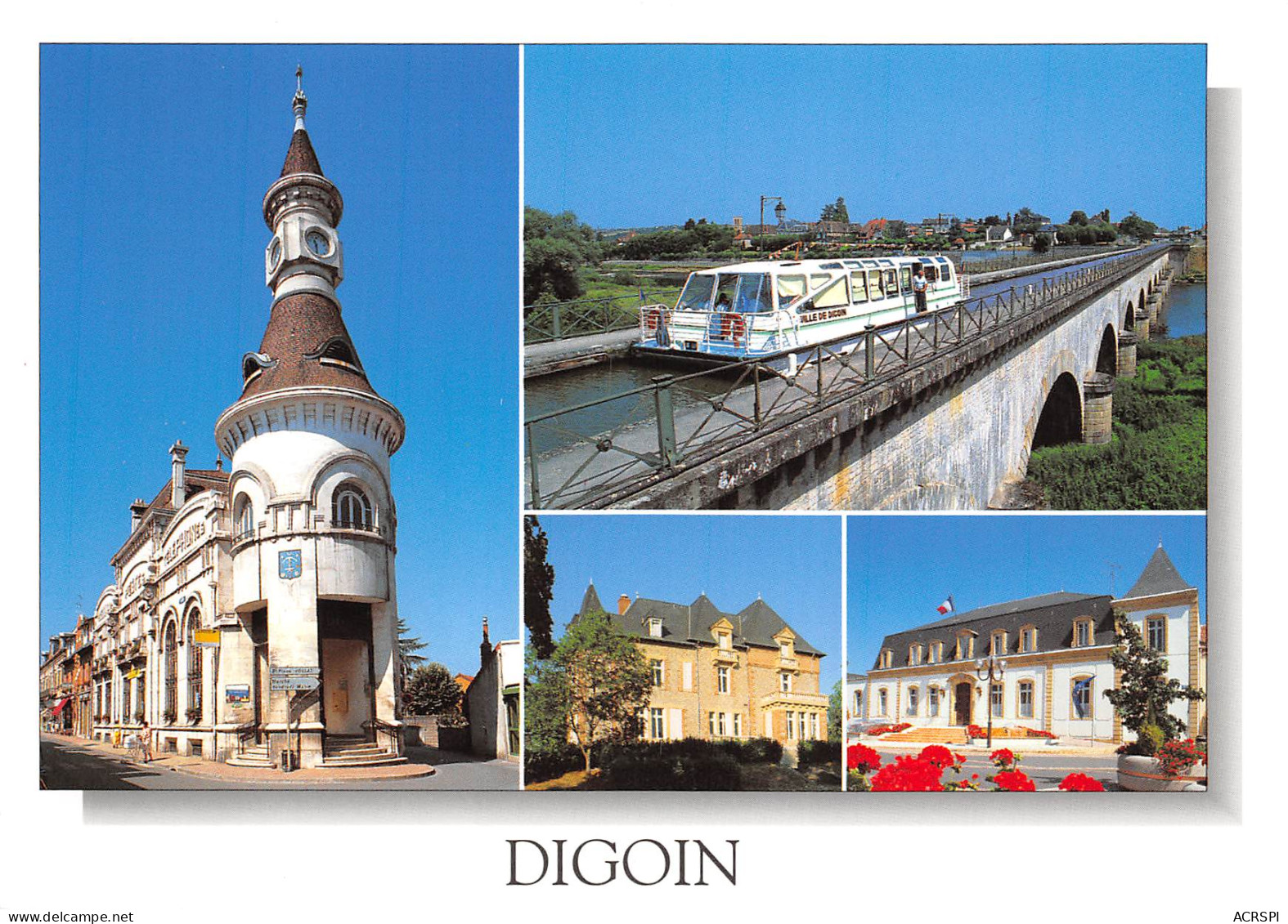 DIGOIN  Pont Canal Et La Mairie  4 (scan Recto Verso)ME2645TER - Digoin