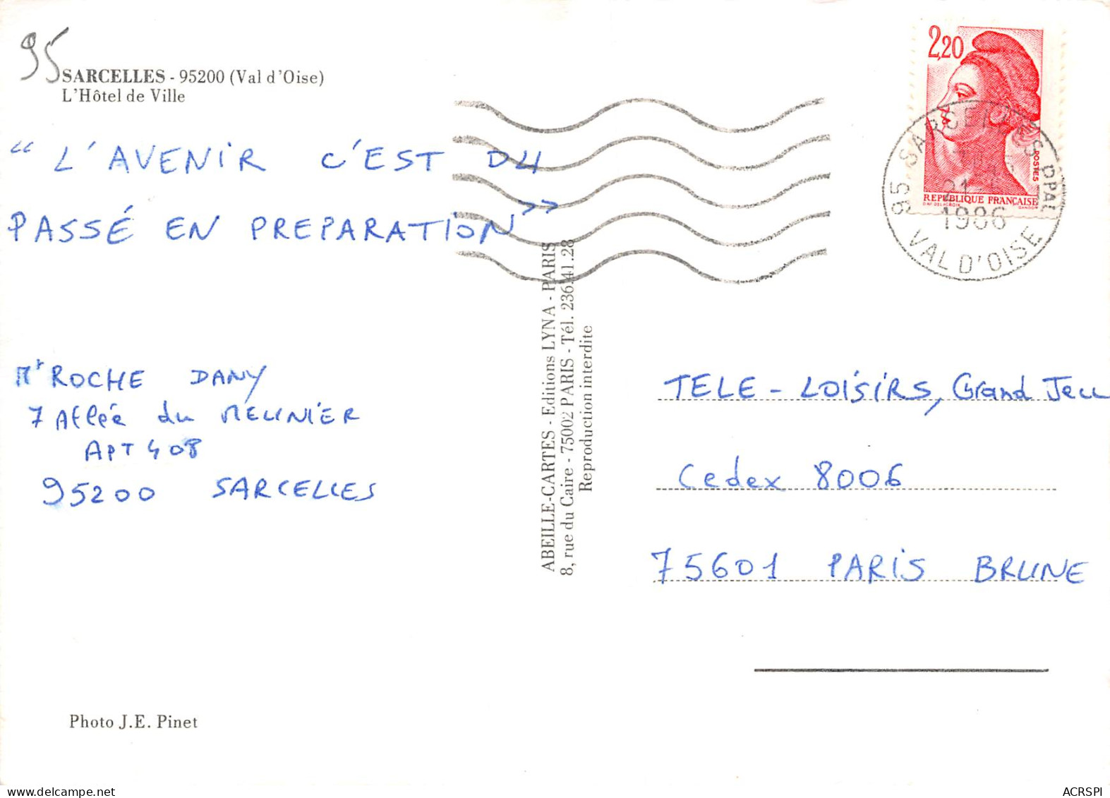 SARCELLES  La Mairie 32 (scan Recto Verso)ME2645TER - Sarcelles