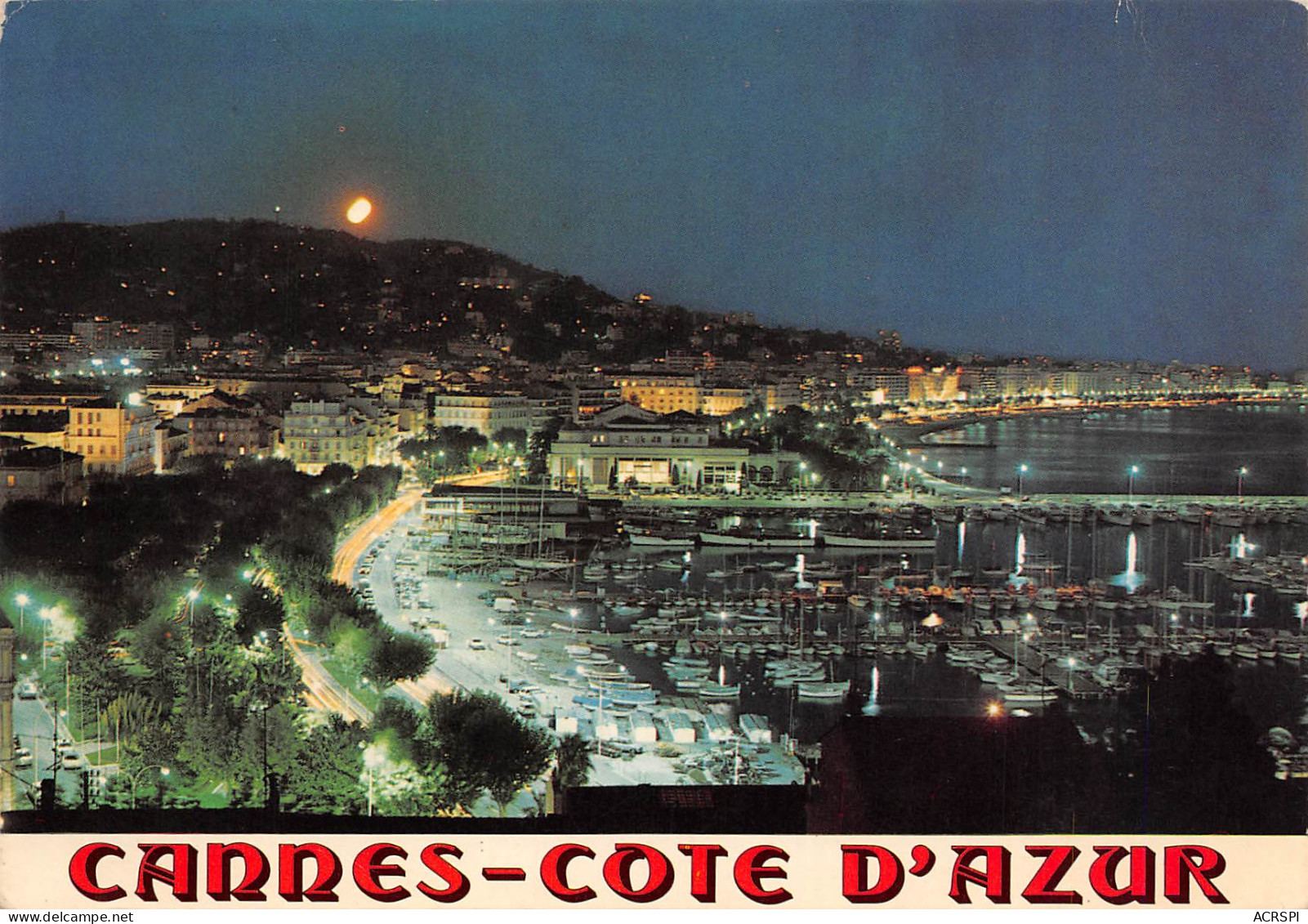 CANNES Vue Panoramique La Nuit By Night  39 (scan Recto Verso)ME2645TER - Cannes
