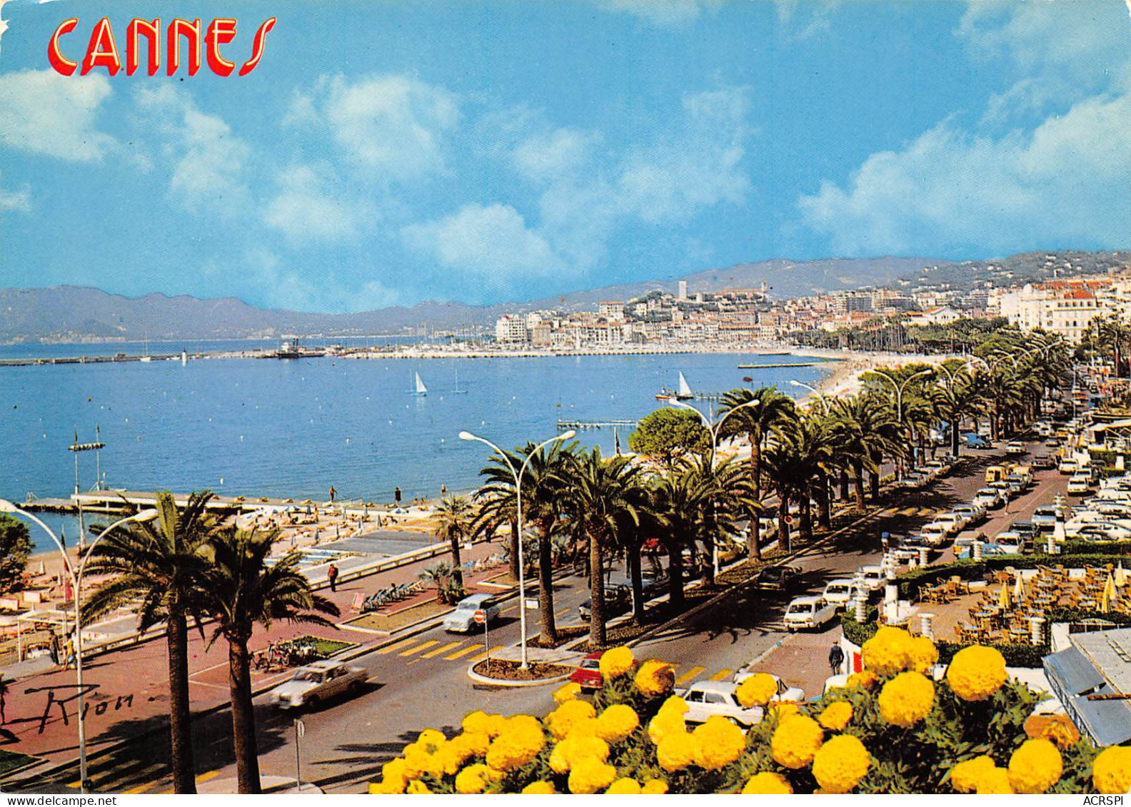 CANNES La Croisette Et Le Suquet Vue Panoramique  42 (scan Recto Verso)ME2645TER - Cannes