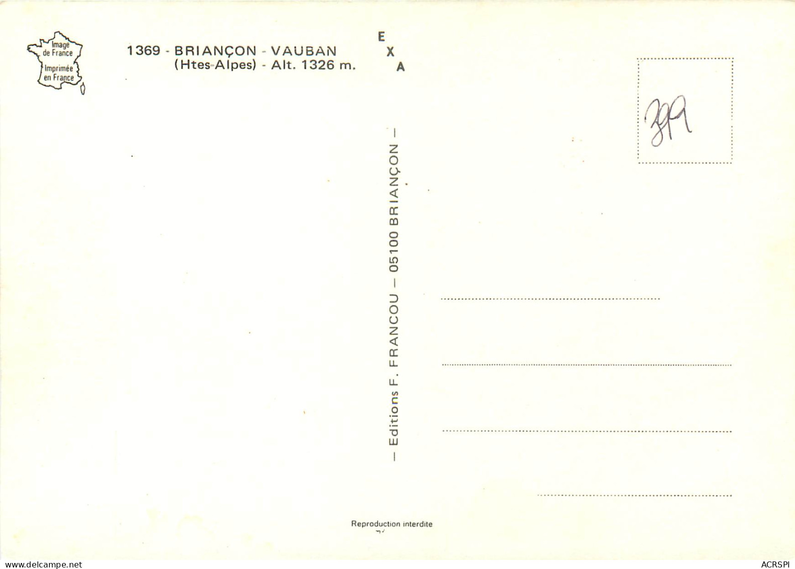 BRIANCON VAUBAN 12(scan Recto Verso)ME2646 - Briancon
