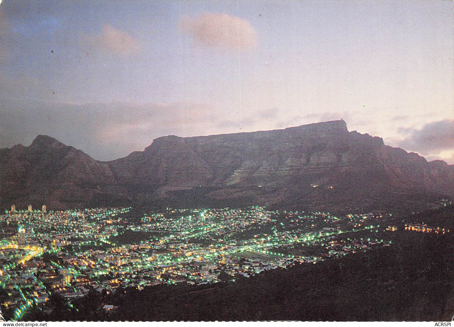 Afrique Du Sud RSA  Zuid-Afrika  Table Moutain By Night Cape Town KAAPSTAD  17 (scan Recto Verso)ME2646BIS - Südafrika