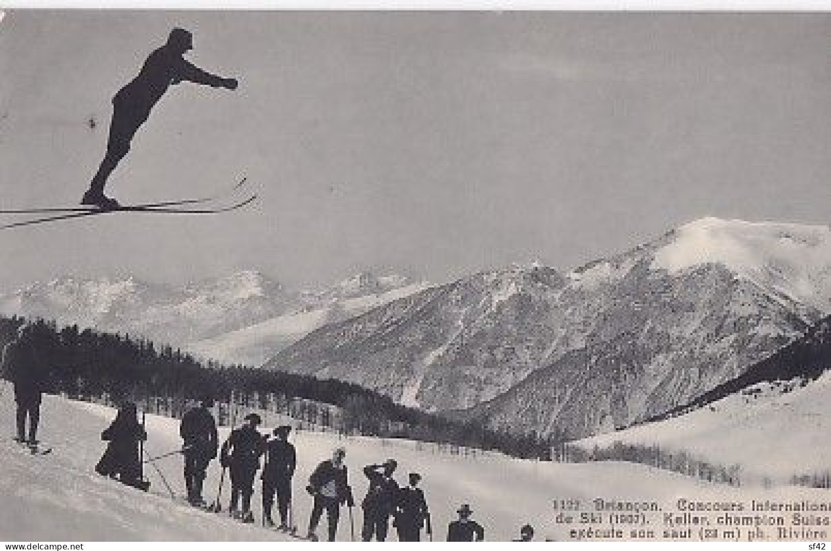 BRIANCON              CONCOURS INTERNATIONAL DE SKI  1907.   KELLER CHAMPION SUISSE - Winter Sports