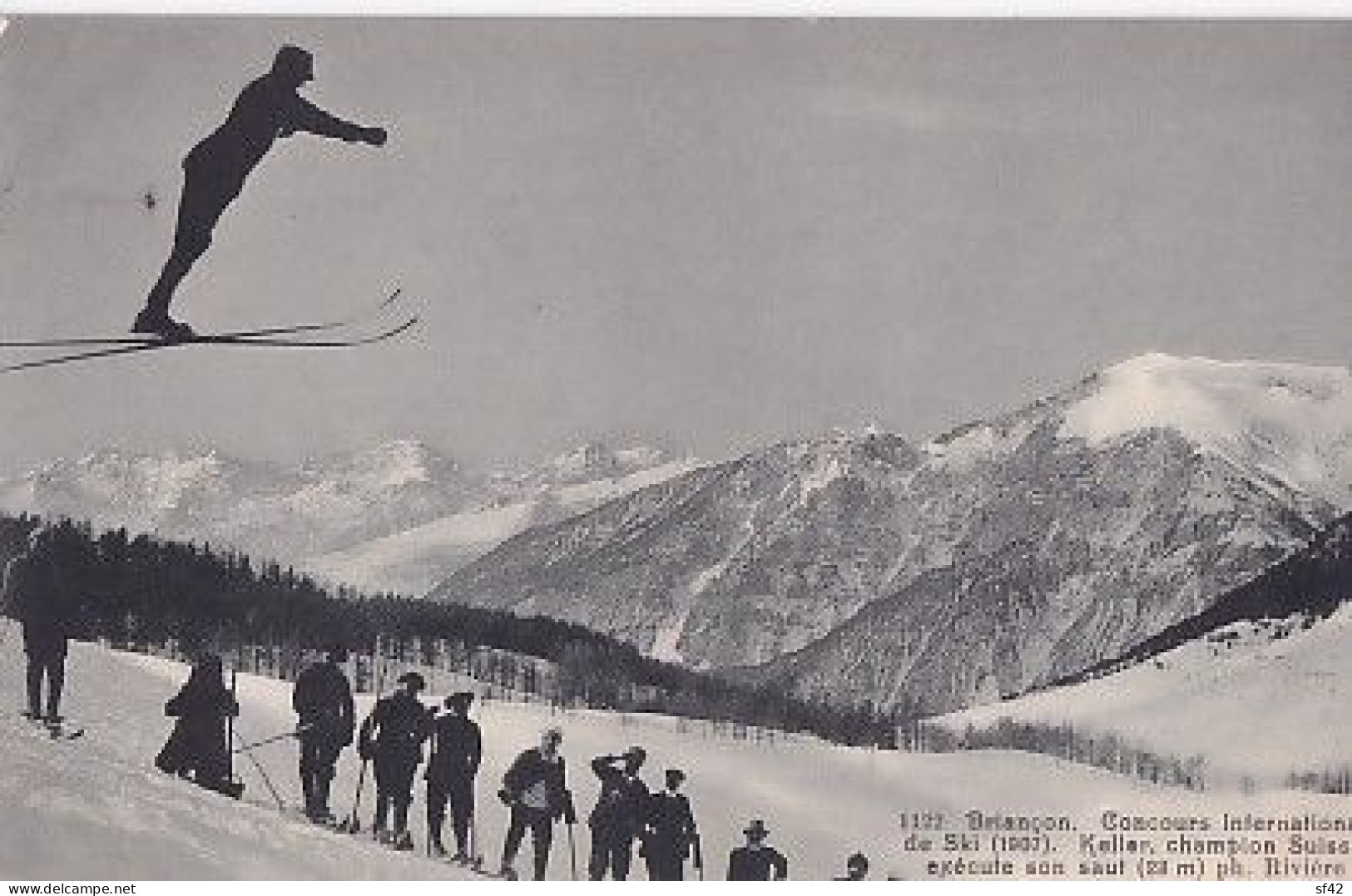 BRIANCON              CONCOURS INTERNATIONAL DE SKI  1907.   KELLER CHAMPION SUISSE - Wintersport