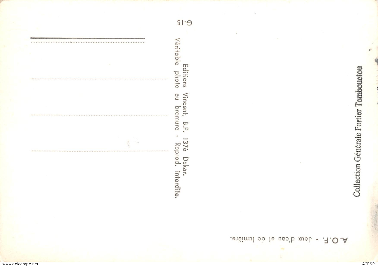 MALI  Ancien Soudan Français  Pirogue  7 (scan Recto Verso)ME2647BIS - Mali