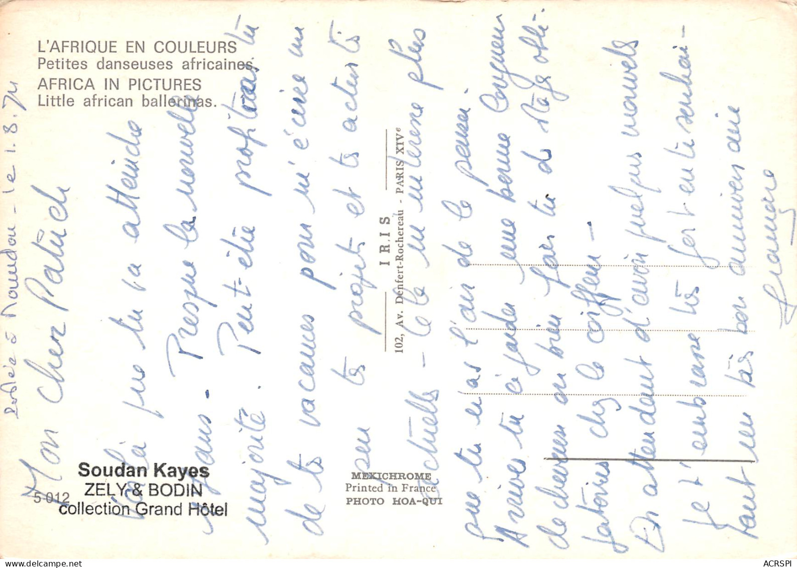 MALI  Ancien Soudan Français  Jeunes Filles 13 (scan Recto Verso)ME2647BIS - Mali