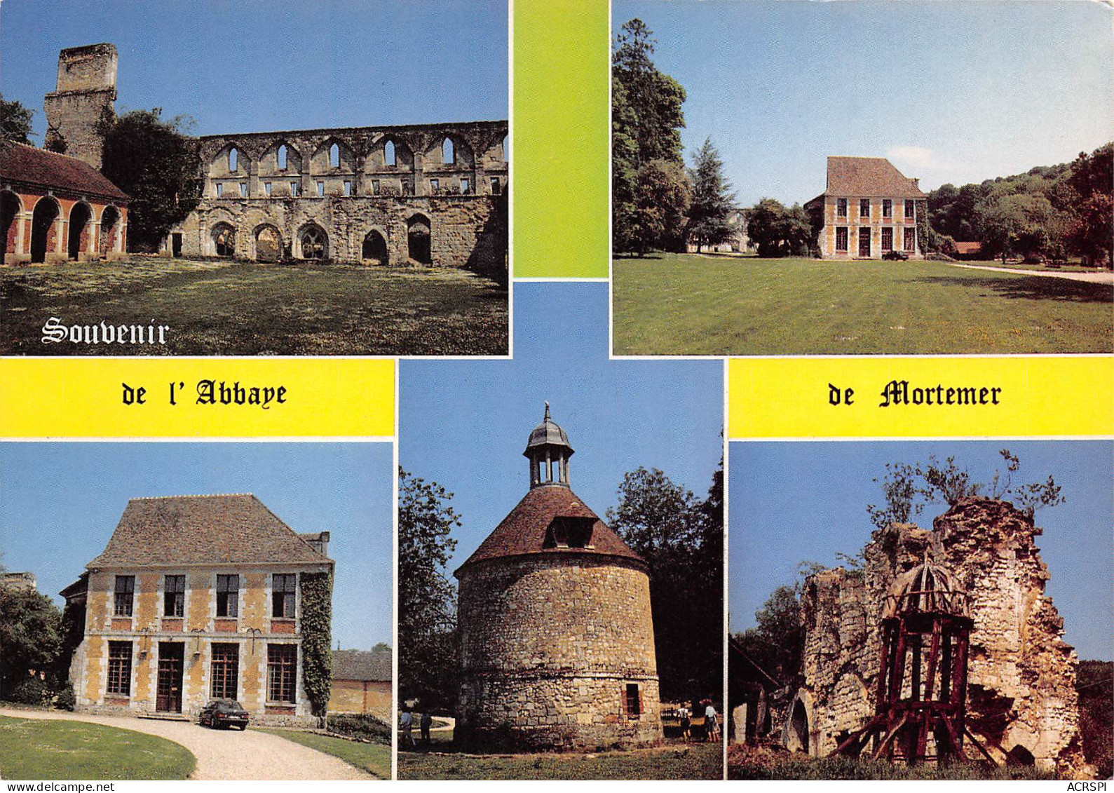 Abbaye De MORTEMER  Lyons-la-Forêt  Lisors  Ruines Origine CISTERRIENNE Multivue  13 (scan Recto Verso)ME2647TER - Lyons-la-Forêt