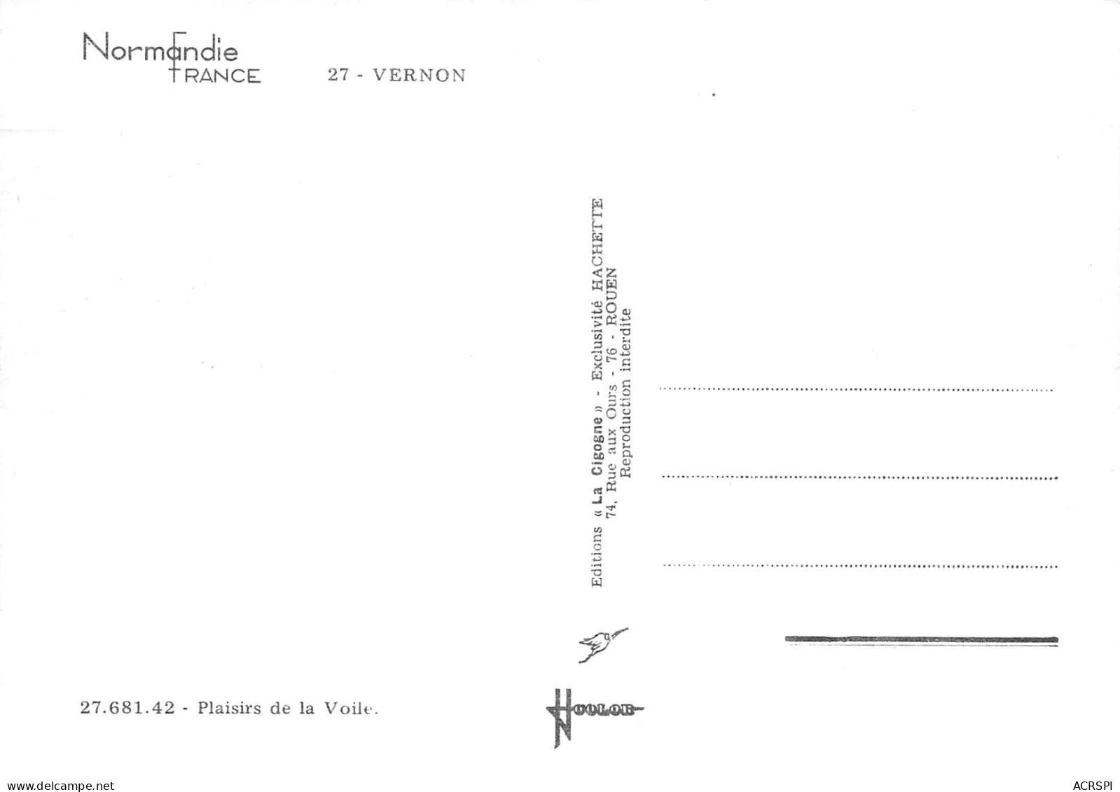 VERNON Centre Nautique  23 (scan Recto Verso)ME2647TER - Vernon