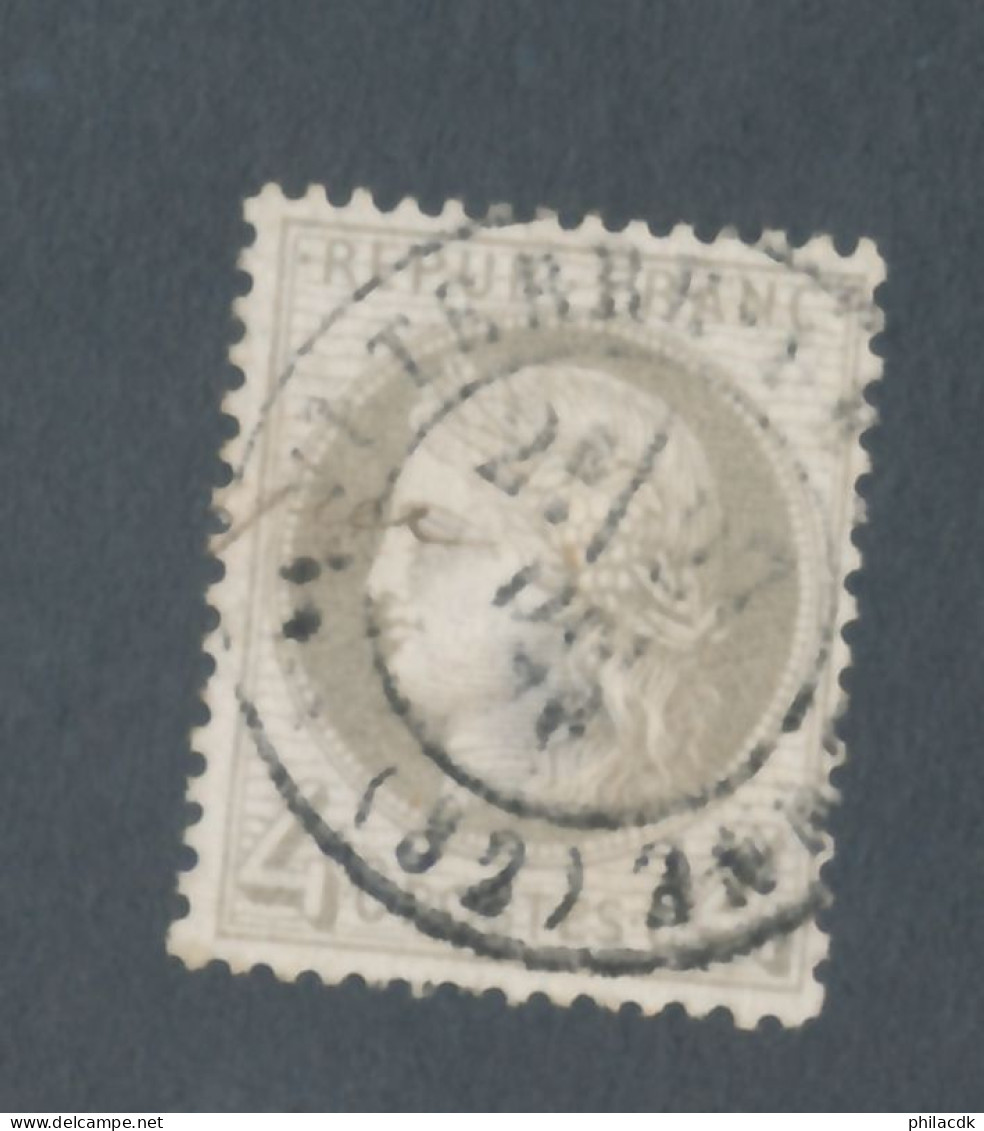 FRANCE - N° 52c) FOND LIGNE OBLITERE - COTE : 80€ - 1872 - 1871-1875 Cérès