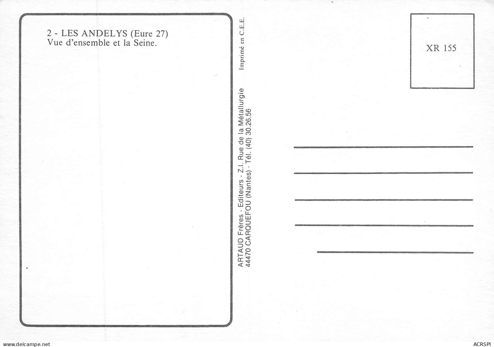 LES ANDELYS Vue D'ensemble Et La Seine  33 (scan Recto Verso)ME2647TER - Les Andelys