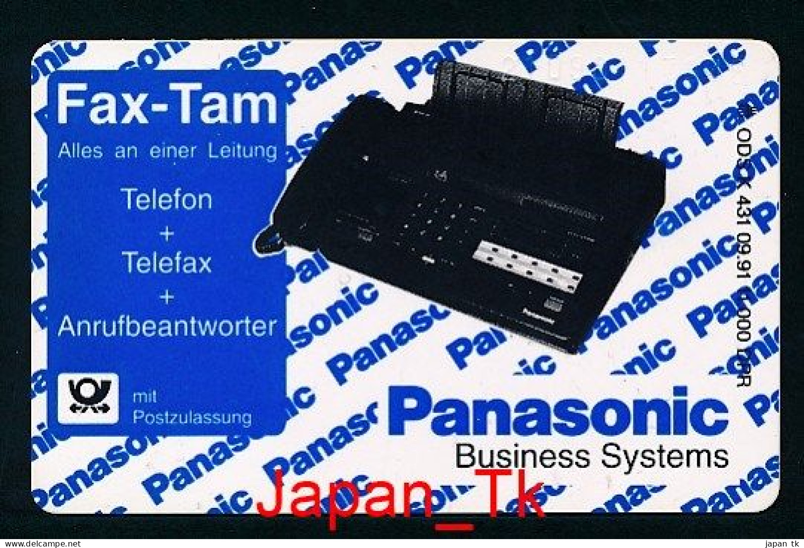 GERMANY K 431 91 Panasonic  - Aufl  11000 - Siehe Scan - K-Reeksen : Reeks Klanten