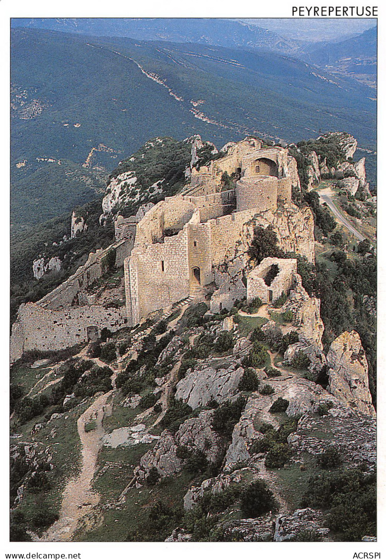 Chateau De Peyrepertuse  Vue Depuis Le Roc St Georges 36 (scan Recto Verso)ME2648BIS - Narbonne