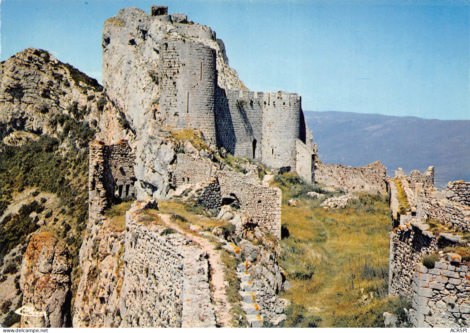 Chateau De Peyrepertuse  Vue Du Site Coté Sud Est  37 (scan Recto Verso)ME2648BIS - Narbonne