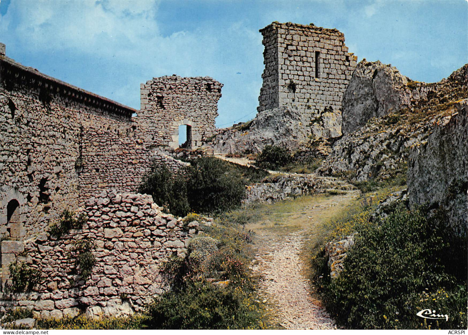 Chateau De Peyrepertuse  La Cour Intérieure 38 (scan Recto Verso)ME2648BIS - Narbonne