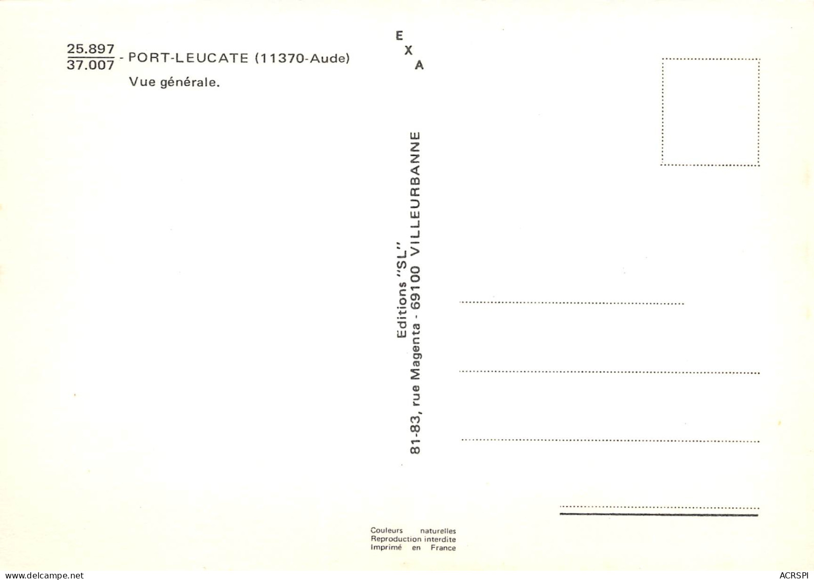 PORT LA NOUVELLE Vue Générale Aérienne  42 (scan Recto Verso)ME2648BIS - Port La Nouvelle