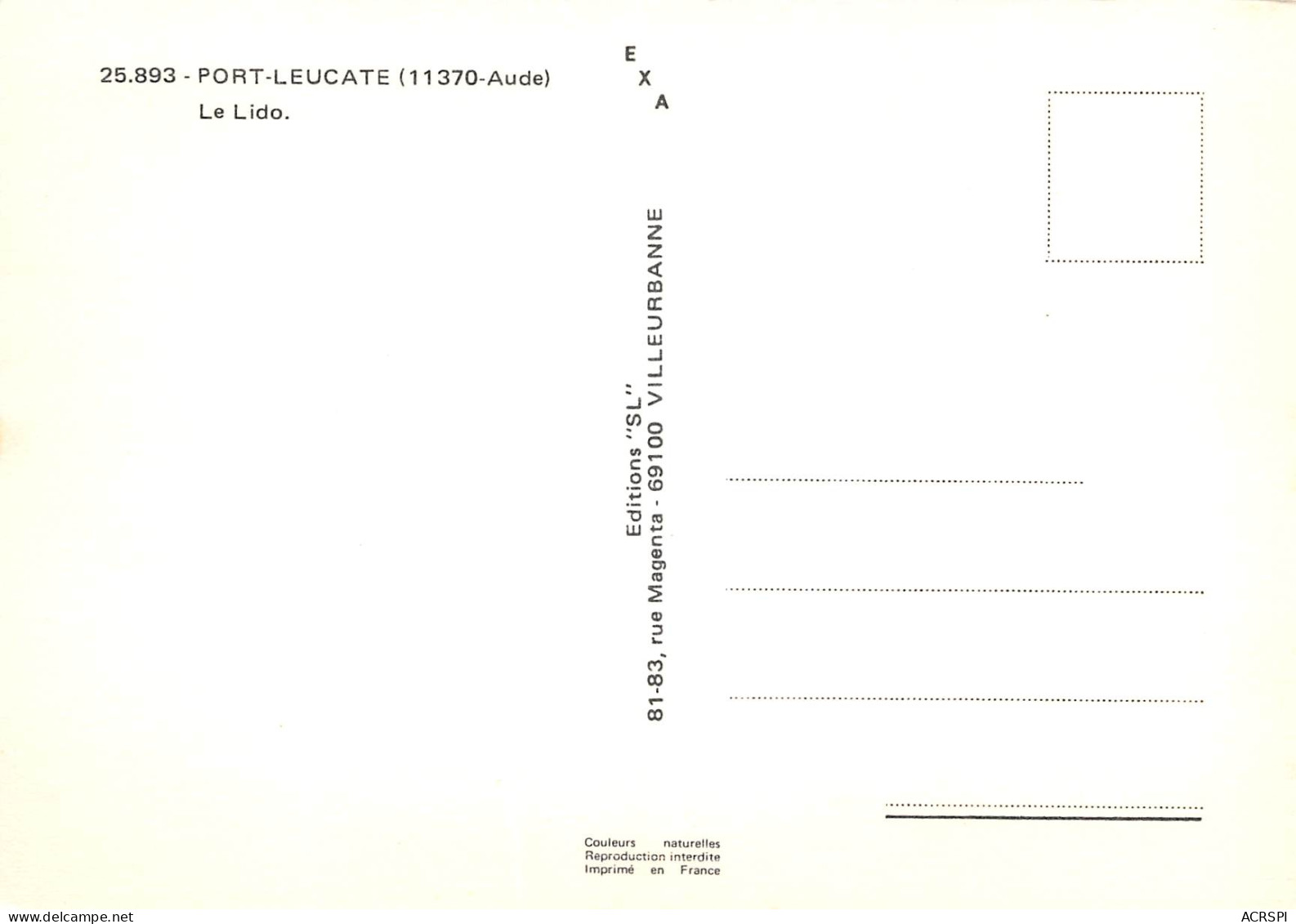 PORT LA NOUVELLE  Le LIDO Vue Du Ciel  41 (scan Recto Verso)ME2648BIS - Port La Nouvelle