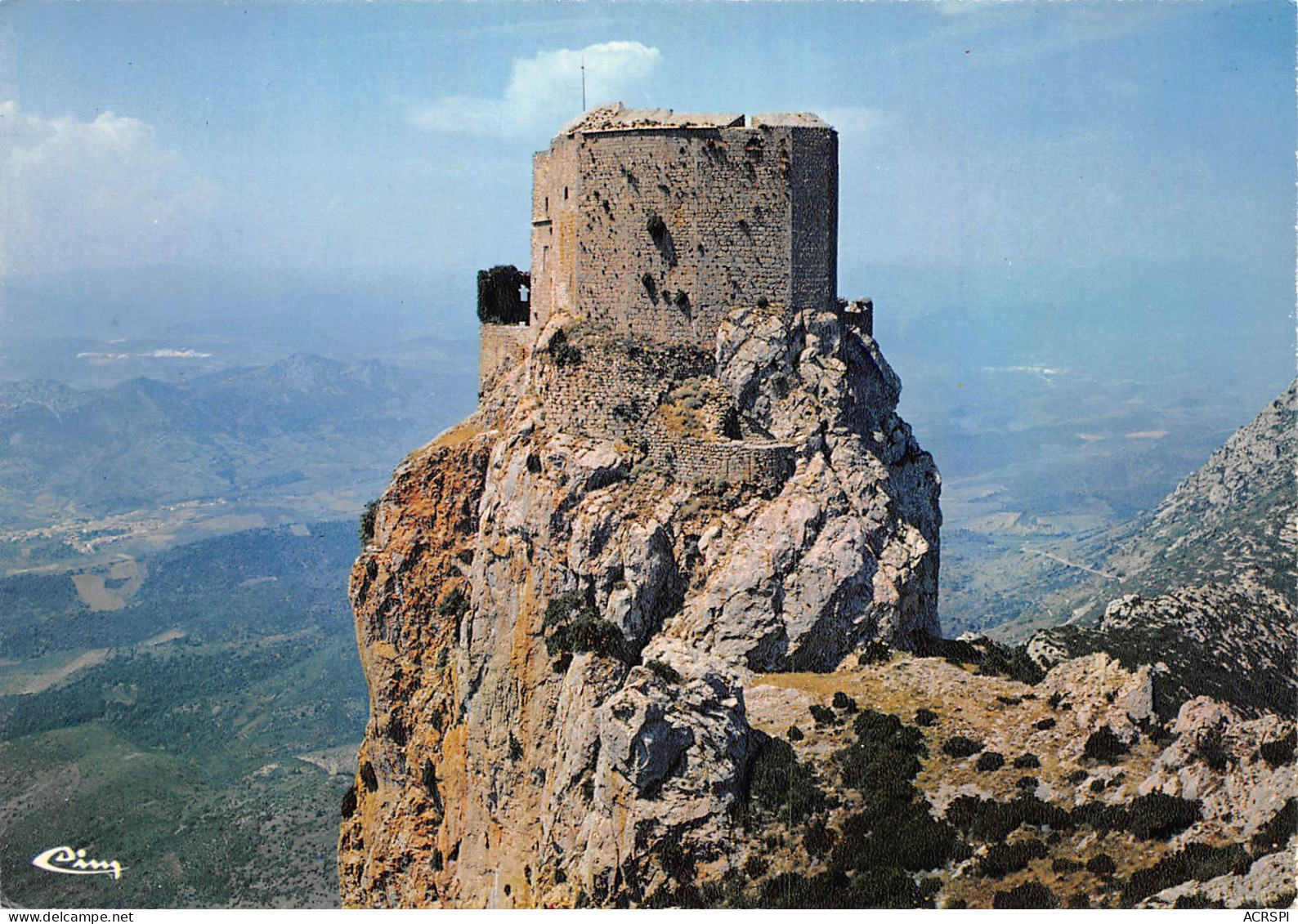 Le Chateau De QUERIBUS Et La Plaine Du Fenouillédès  43 (scan Recto Verso)ME2648BIS - Port La Nouvelle