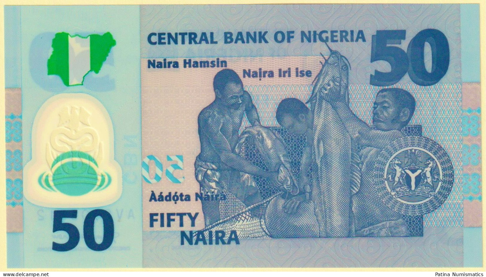 Nigeria 50 Naira. 2021. Polymer. P40k. “AV” Prefix. UNC - Nigeria