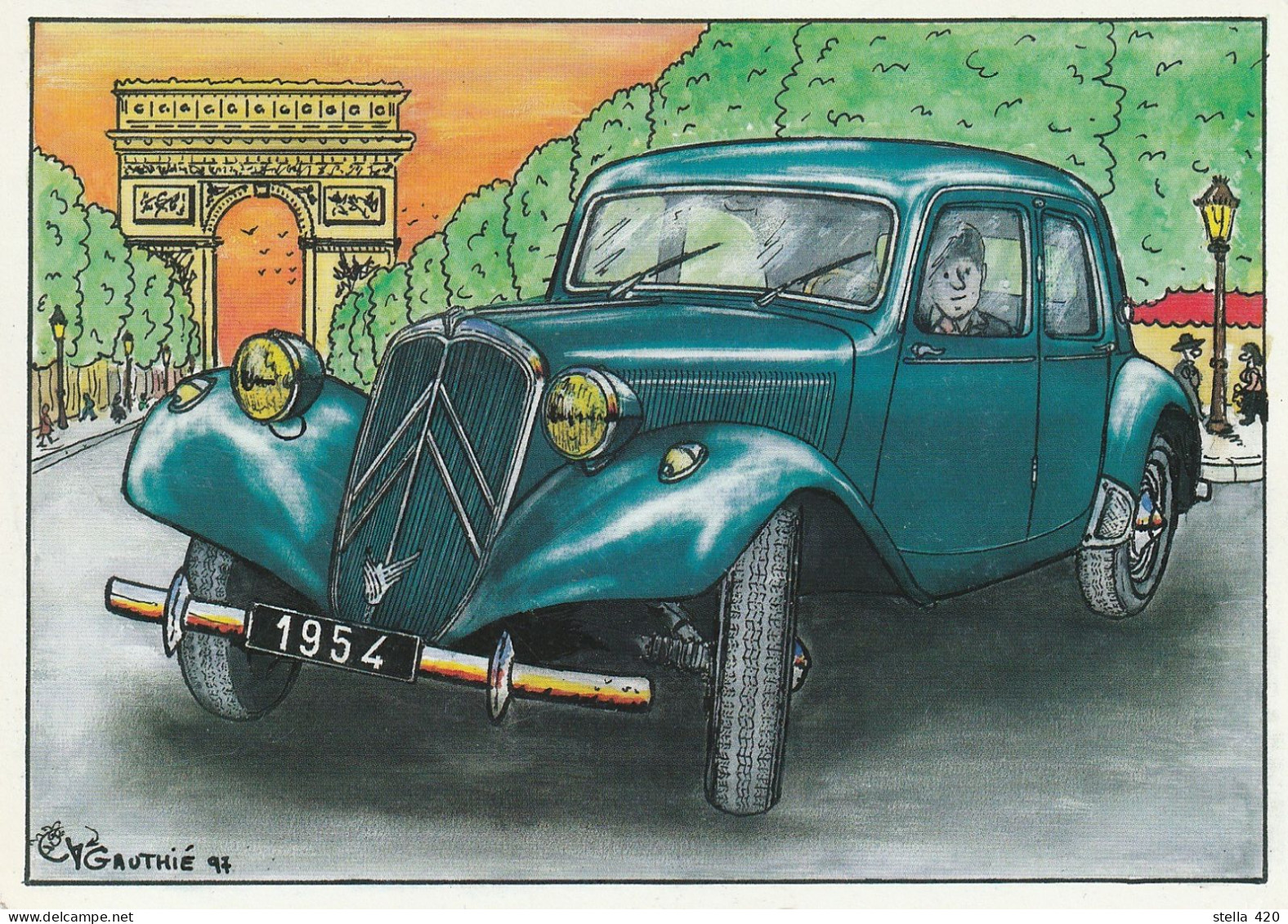 Citroen  Traction  Lot De 7 Cartes - Passenger Cars