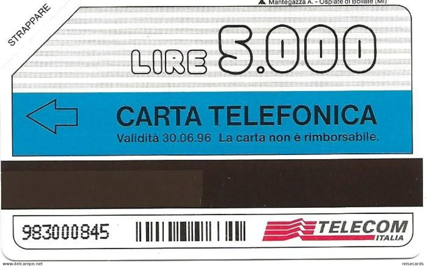 Italy: Telecom Italia - Moulinex - Öff. Werbe-TK