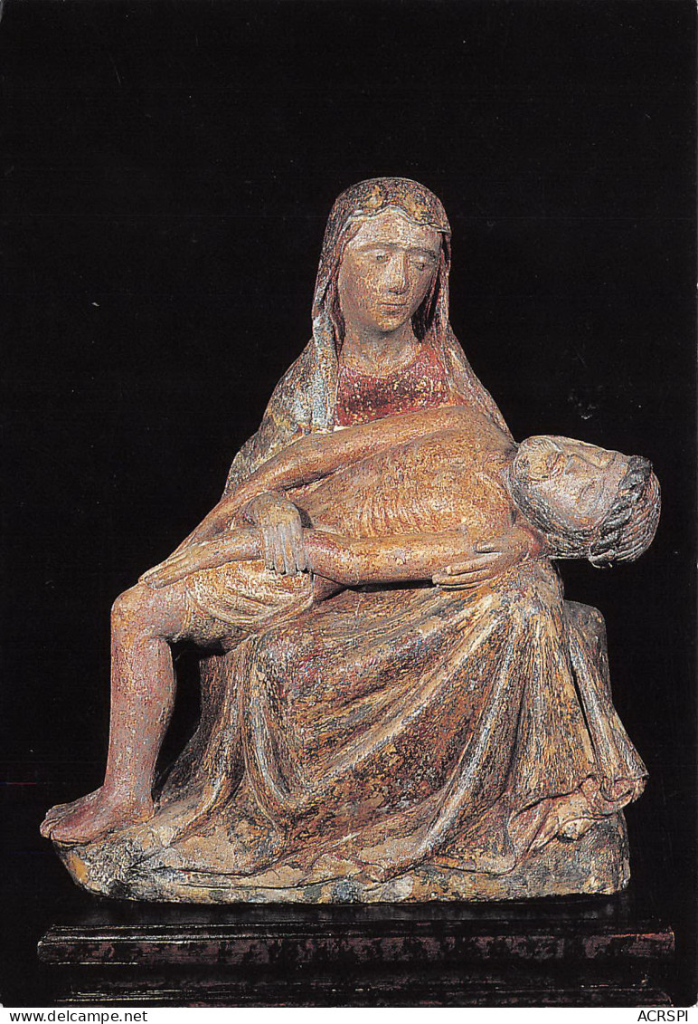 SAINT FLOUR  Pieta En Pierre Polychrome  7 (scan Recto Verso)ME2650VIC - Saint Flour