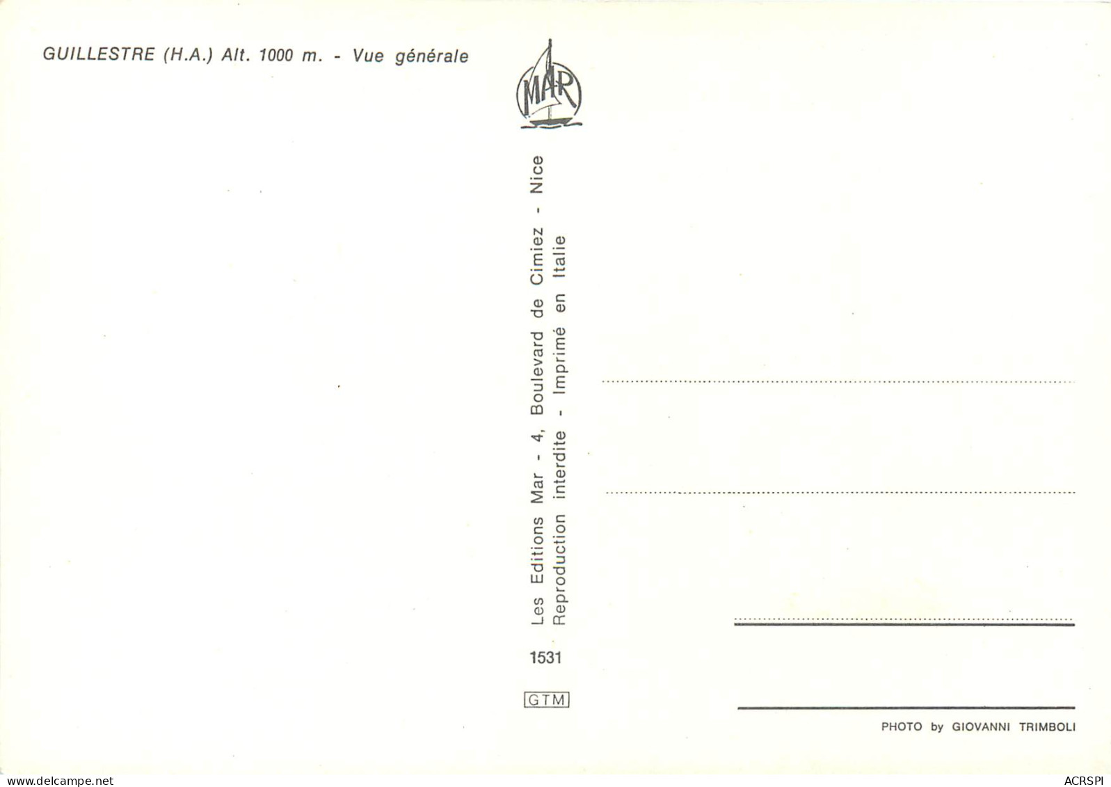 GUILLESTRE Vue Generale 6(scan Recto Verso)ME2655 - Guillestre