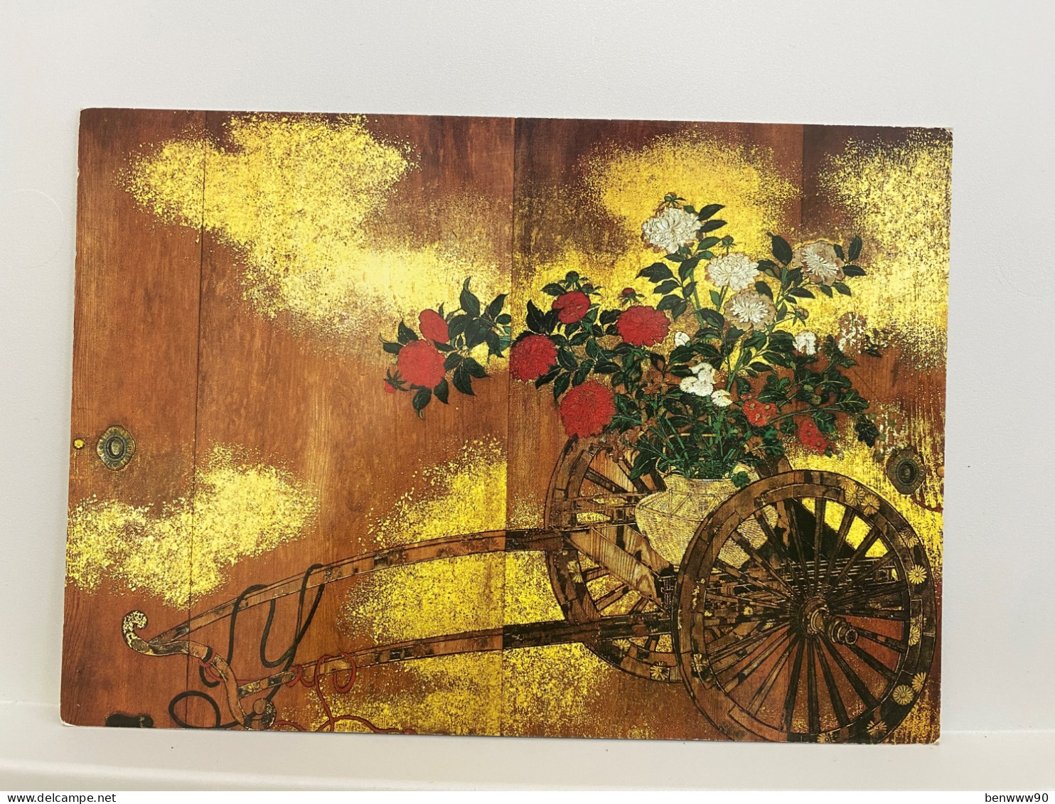 "A WAGON DECORATED WITH FLOWERS"  Art, Painting, NAGOYA CASTLE, NAGOYA  , JAPAN JAPON POSTCARD - Nagoya