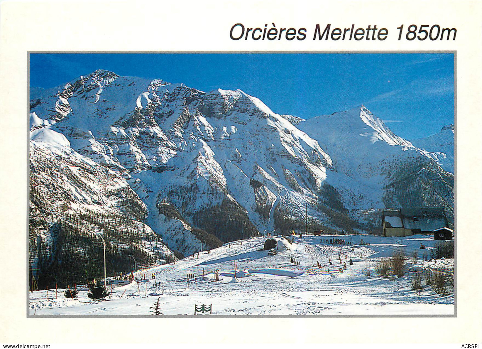 ORCIERES MERLETTE L Ecole De Ski Et Le Jardin D Enfants 13(scan Recto Ver)ME2658 - Orcieres